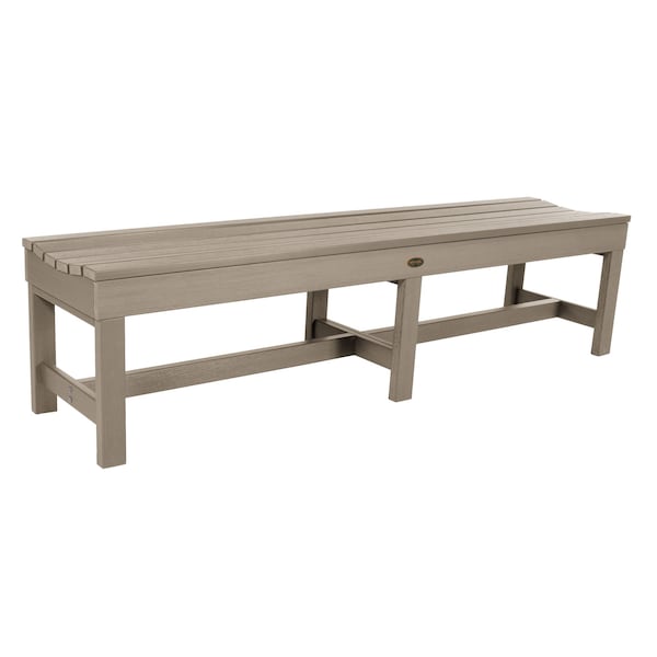 Highwood Usa 6ft Commercial Grade Backless Picnic Bench Outdoor Furniture for Patio, Yard and Garden CM-BENSQ61-WBR - main